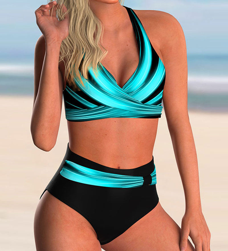 Liliana - Bikiny set s krížovým dizajnom a vzorom