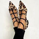 Ludovica™ | Leopardie balerínky s jemnými remienkami