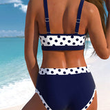 Liesbeth - Vysokopásové bikiny s bodkovaným vzorom
