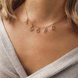 Baby AMORE Necklace - Zirconia/Gold