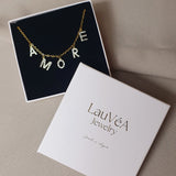 Baby AMORE Necklace - Zirconia/Gold