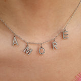 Baby AMORE Necklace - Zirconia/Silver