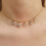 Baby AMORE Necklace - Zirconia/Gold