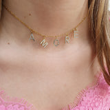 Baby AMORE Necklace - Zirconia/Gold