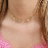 Baby AMORE Necklace - Zirconia/Gold