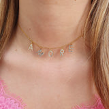 Baby AMORE Necklace - Zirconia/Gold