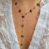 FLORALYA Sautoir - Gold with Turkish Turquoise