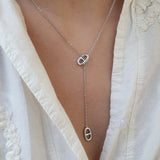 AGATA Silver Sautoir Necklace