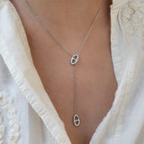 AGATA Silver Sautoir Necklace