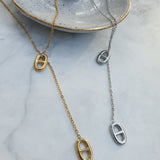 AGATA Silver Sautoir Necklace