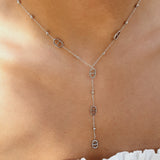 Baby AGATA Y-Chain Necklace - Silver