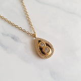 Collier MILLA en zircones - doré