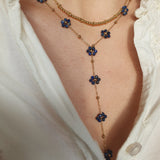 FLORALYA Sautoir - Gold/Blue