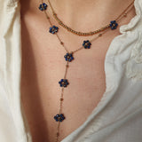 FLORALYA Sautoir - Gold/Blue