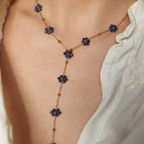 FLORALYA Sautoir - Gold/Blue