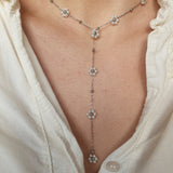 FLORALYA Sautoir - Silver/White