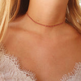 Ružový lesk Zlatý Choker