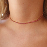 Ružový lesk Zlatý Choker