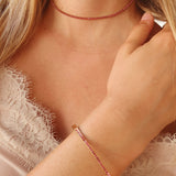 Ružový lesk Zlatý Choker