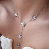 FIORI Silver Sautoir Necklace