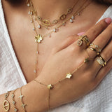 ORAYA Gold Sautoir Necklace