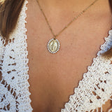 Madonna Necklace with Zirconia