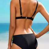 Farebný prechodový split bikiny