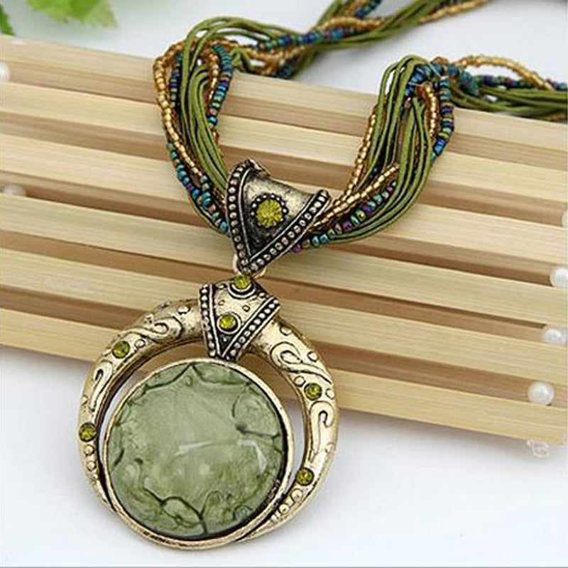 Boho Prívesok na Náhrdelníku