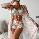 Laluna® | Trojdielny bikini set s potlačou