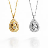 Collier MILLA en zircones - doré