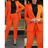 Dámsky Slim Fit Blazer a Nohavice