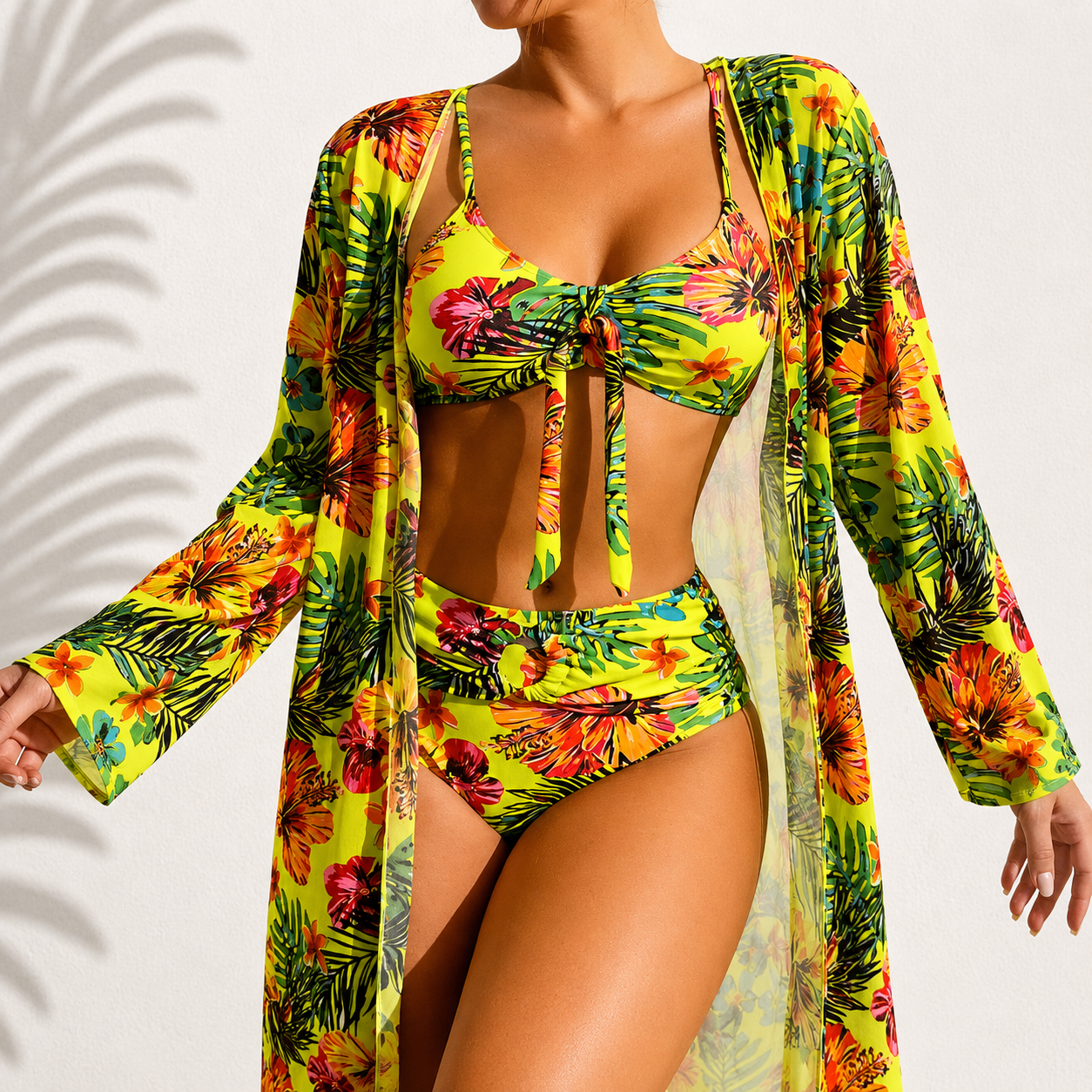 Elegantné Tropické 3-dielne Bikini Marie
