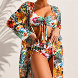 Elegantné Tropické 3-dielne Bikini Marie