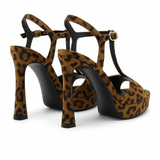 Giulia™ | Leopardie sandále na vysokom opätku