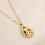 Collier MILLA en zircones - doré