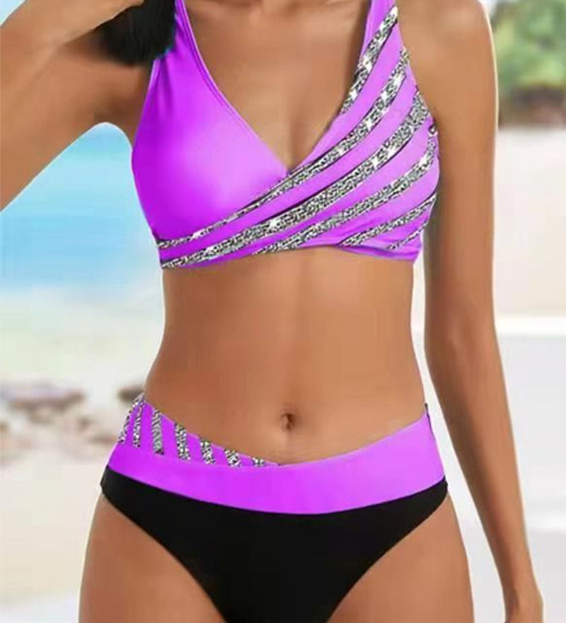 Mona - Tlačené bikiny v teplých odtieňoch