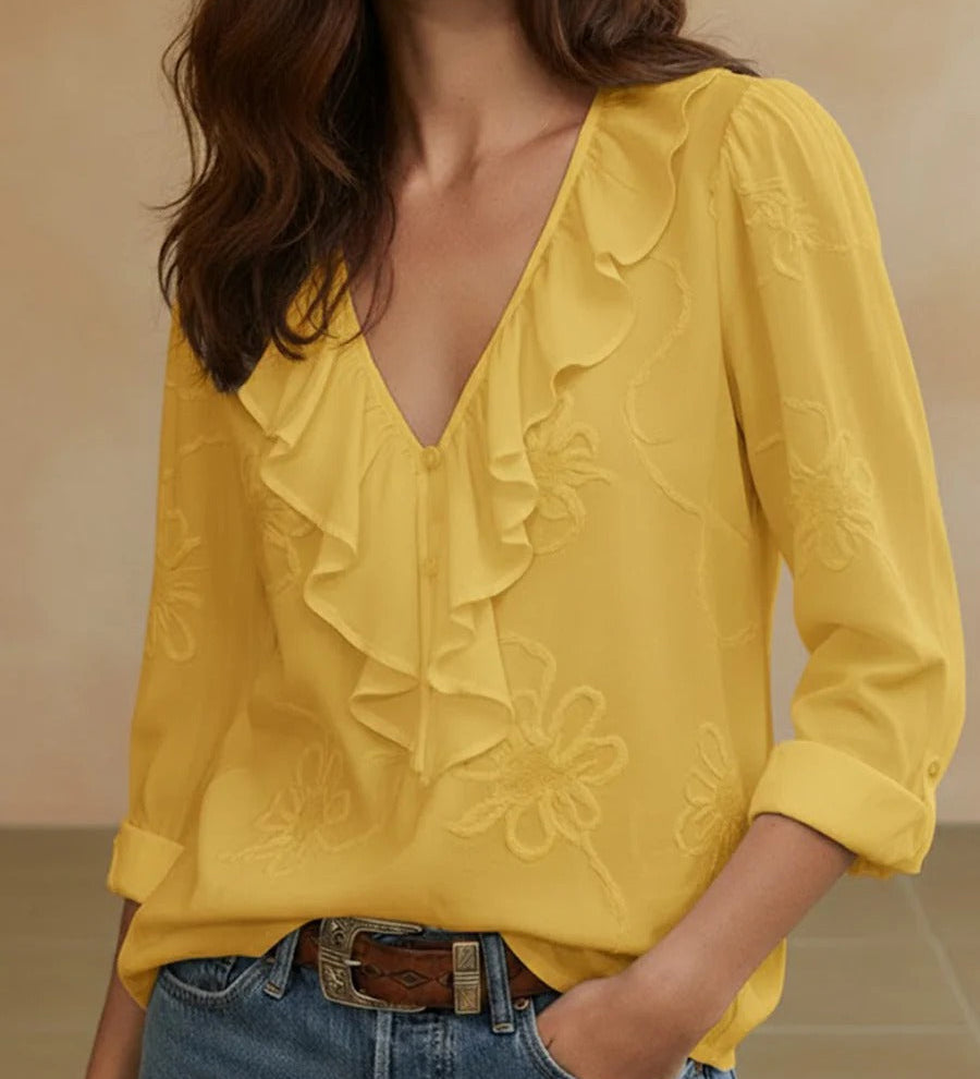 Isaline™ — Elegantná blúzka s volánmi a ženským pôvabom