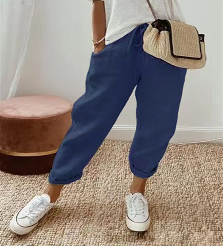 DELACROIX | Elegant Cotton Trousers