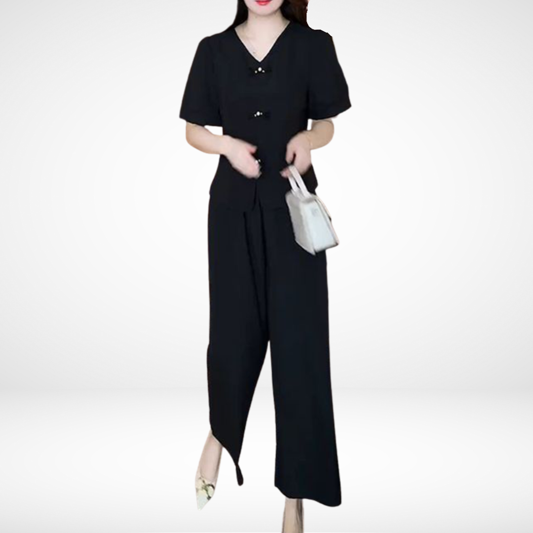 Elegantný Dvojdielny Set Elsie™ s Krátkym Rukávom