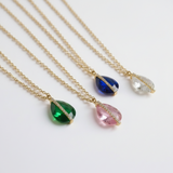 Zlatý Prizmatický Náhrdelník - Drahocenná Biela