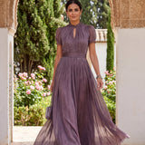 Dlhá Šaty Flavia z Luxusnej Tkaniny - Nezrovnateľná Elegancia