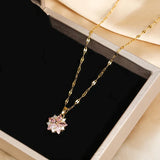 Nerezový Náhrdelník Sakura Rose Romantique