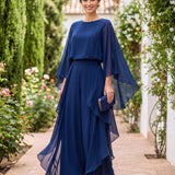 Dvojdielny set Lázaro z elegantného a rafinovaného krepu