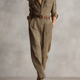 Brown Checkered Work Overall - Tweede Rowena™