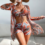 Laluna® | Trojdielny bikini set s potlačou