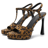 Giulia™ | Leopardie sandále na vysokom opätku