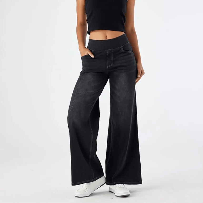 DELACROIX | PANTS WITH COMFORTABLE ELASTIC WAISTBAND