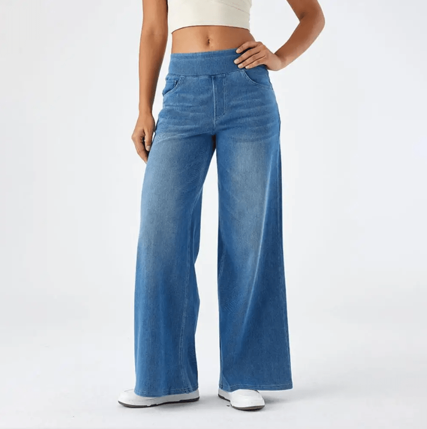 DELACROIX | PANTS WITH COMFORTABLE ELASTIC WAISTBAND