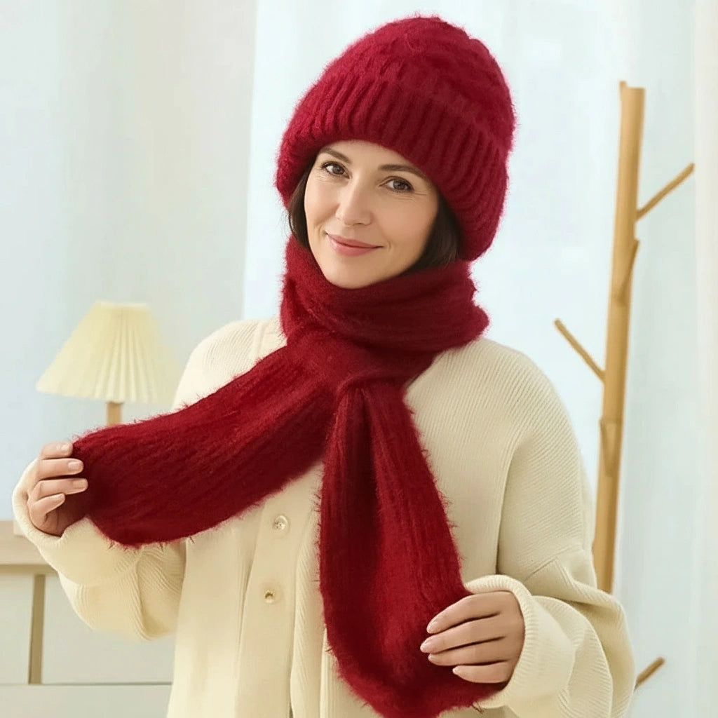 Marie-Claire™ | Elegantná a teplá čiapka so šálom