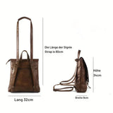 Ermelinde - Retro Multifunctional Backpack